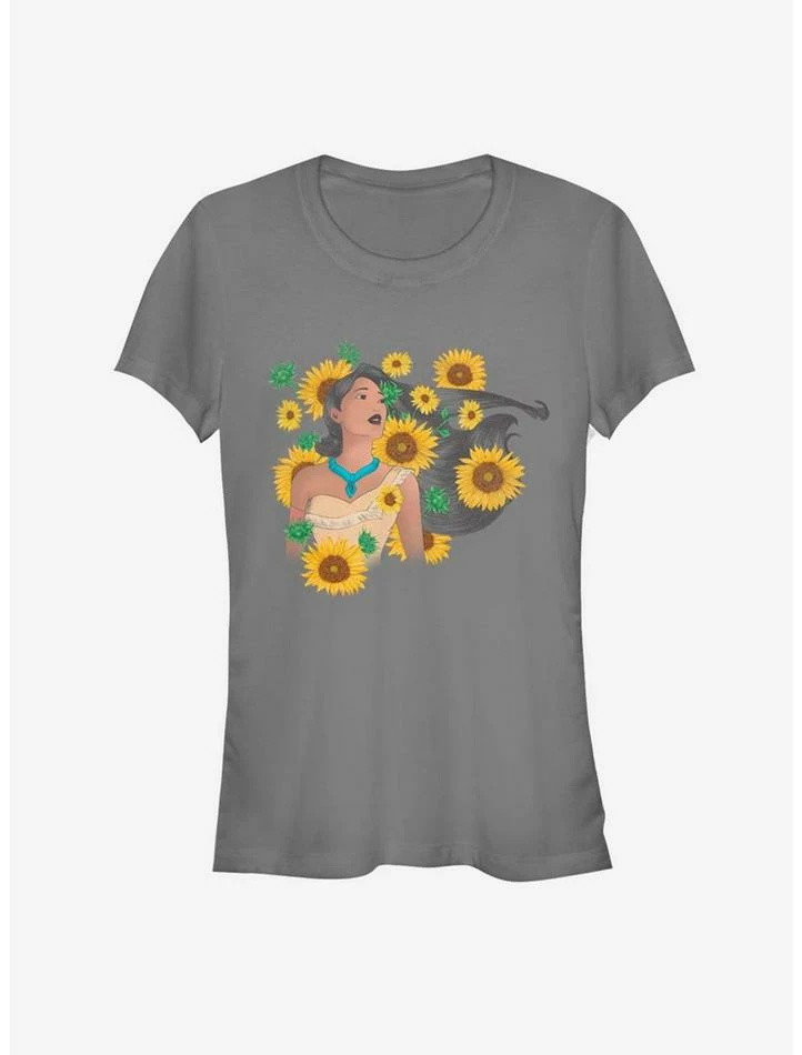 Wholesale 😀 Disney Pocahontas Floral Princess 👧 Girls T-Shirt ✨ - Image 3