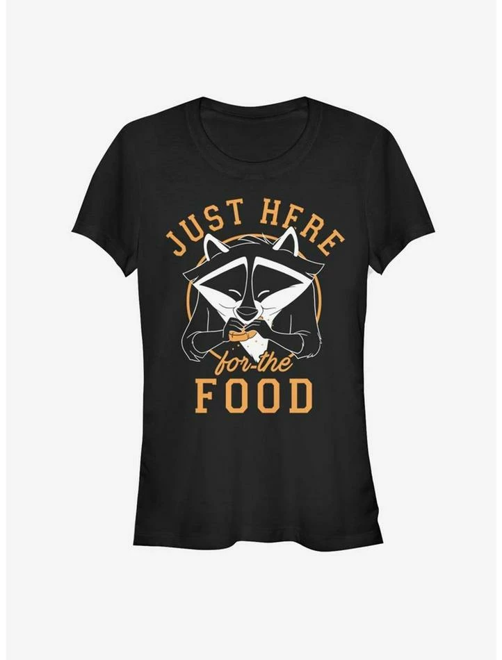 New 🌟 Disney Pocahontas Meeko Here For Food 👧 Girls T-Shirt 👏 - Image 4
