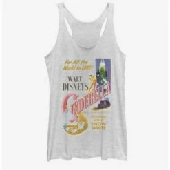 Buy ⌛ Disney Cinderella Vintage Cinderella Poster 👧 Girls Tank 🤩