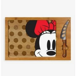 Coupon ๐ Disney Minnie Mouse Icon Glass Top Serving Tray & Knife Set ๐