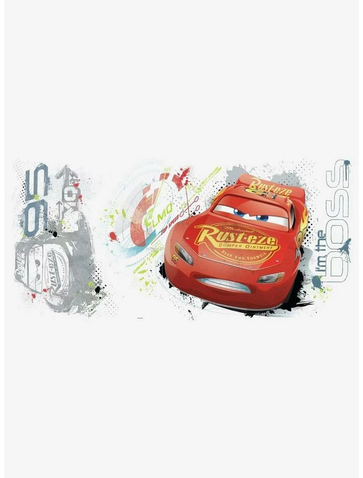 Brand new โจ Disney Pixaar Cars 3 Lightning Mcqueen Peel And Stick Wall Graphic โค๏ธ