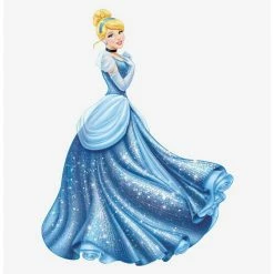 Promo 😍 Disney Princess Cinderella Glamour Peel & Stick Giant Wall Decal ❤️