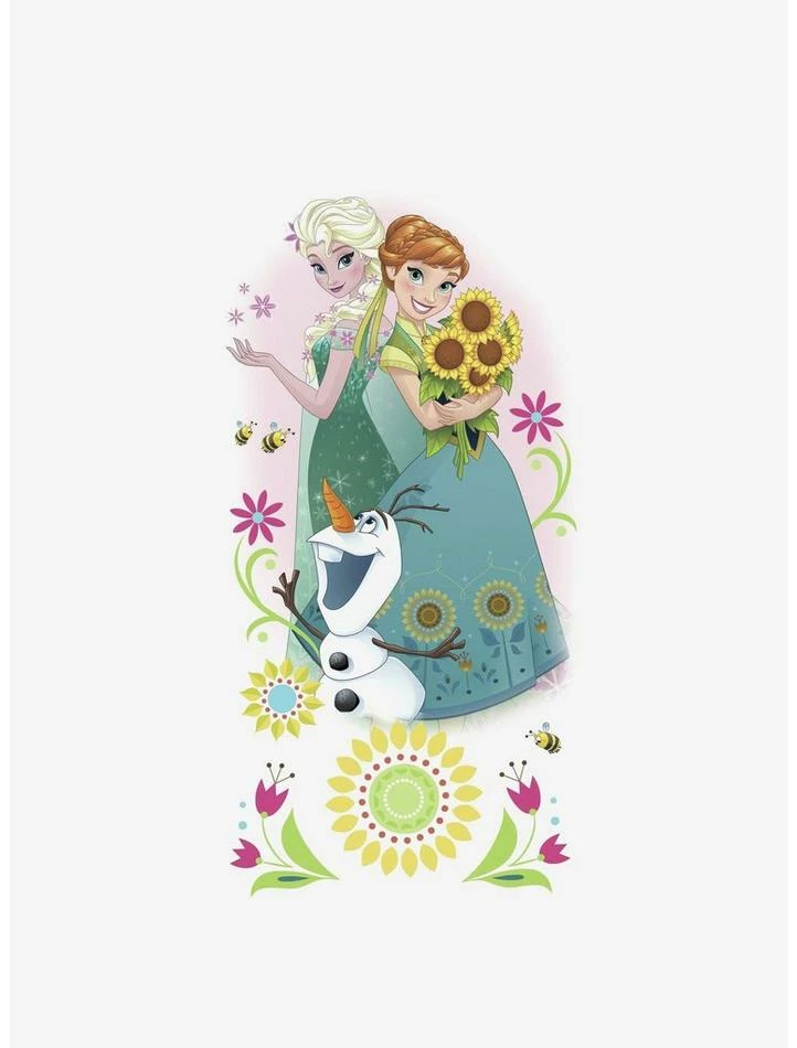 Discount 🥰 Disney Frozen Fever Group Peel And Stick Giant Wall Graphic ❤️