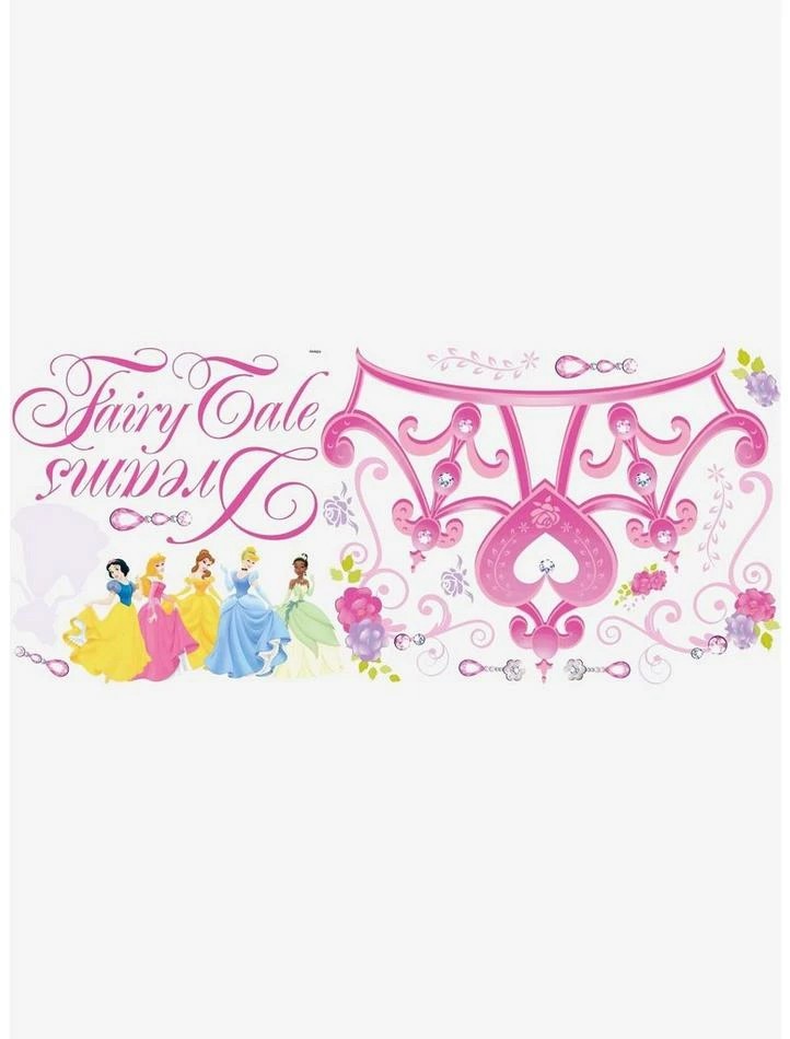 Brand new ๐คฉ Disney Princesses Crown Peel & Stick Giant Wall Decal โค๏ธ