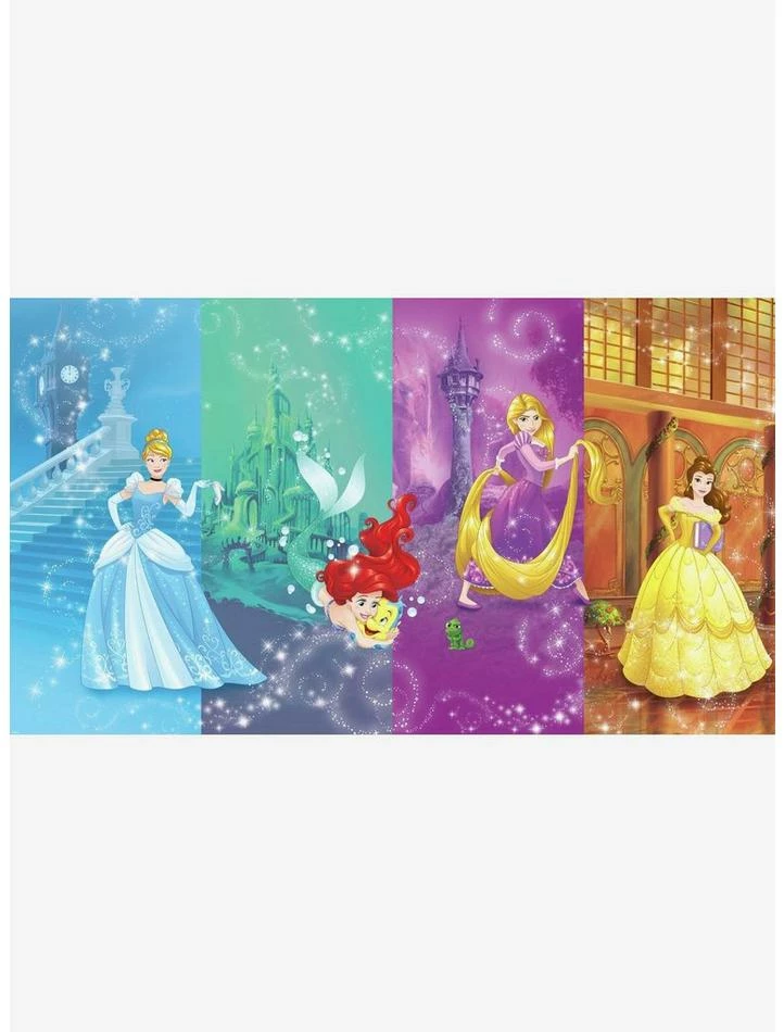 Brand new 🔔 Disney Princesses Scenes Chair Rail Prepasted Mural 💯