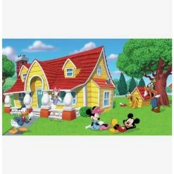 Buy 🥰 Disney Mickey & Friends Chair Rail Prepasted Mural 👏