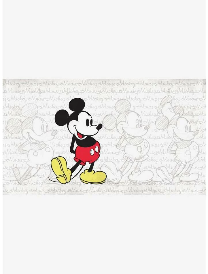 Outlet 🎉 Disney Mickey Mouse: Classic Mickey Chair Rail Prepasted Mural 👍