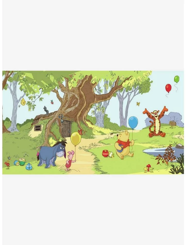 Top 10 ๐งจ Disney Winnie The Pooh & Friends Chair Rail Prepasted Mural ๐
