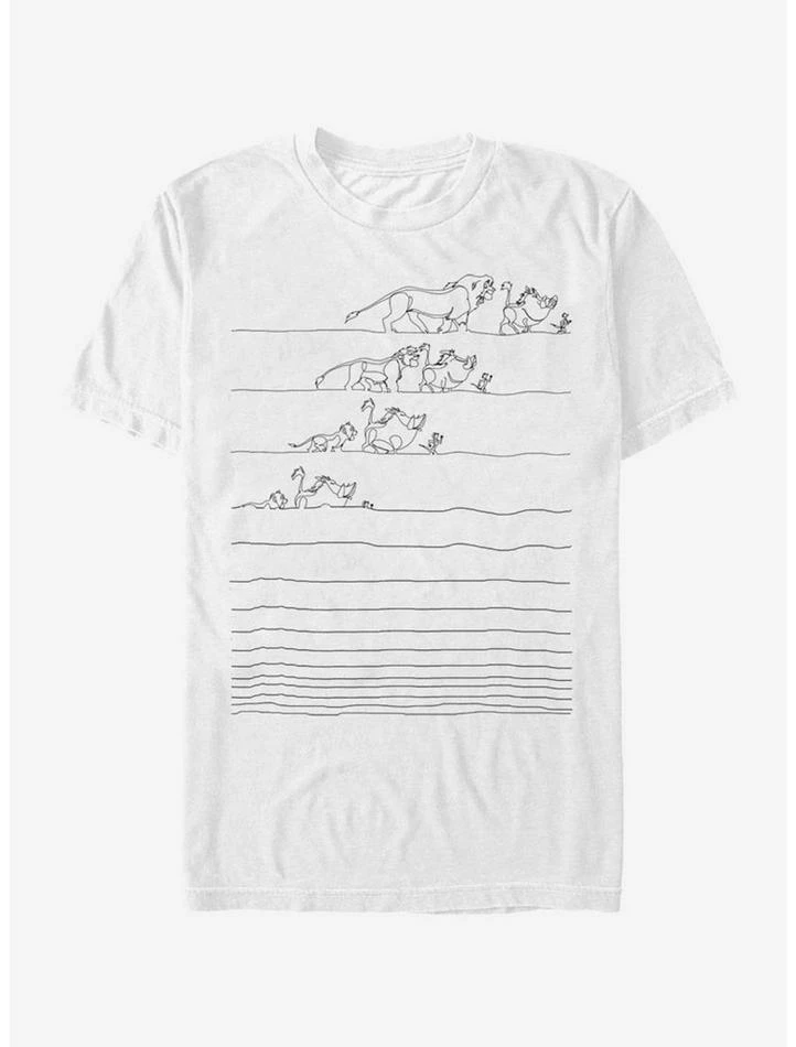Coupon ⭐ Disney The Lion King No Worry Lines T-Shirt 😉