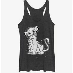 Discount 🥰 Disney The Lion King Simba Splatter 👧 Girls Tank 🤩