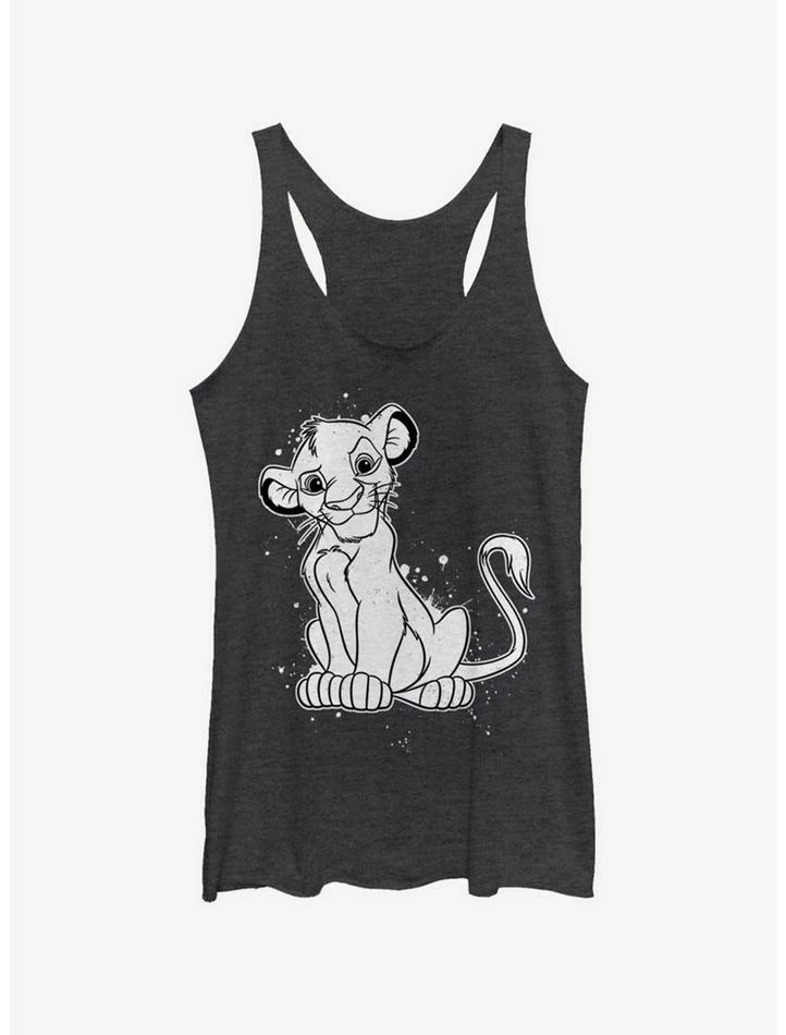 Discount π₯° Disney The Lion King Simba Splatter π§ Girls Tank π€©