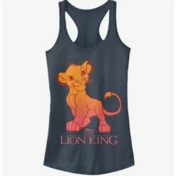 Promo 😉 Disney The Lion King Simba Fade 👧 Girls Tank 🎉