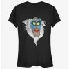 Flash Sale 🔔 Disney The Lion King Rafiki Face 👧 Girls T-Shirt 🔔