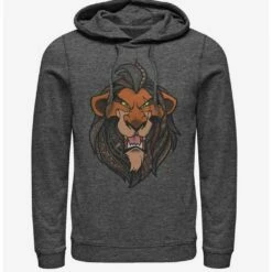 Buy ✨ Disney The Lion King Patterned Scar Hoodie 👏