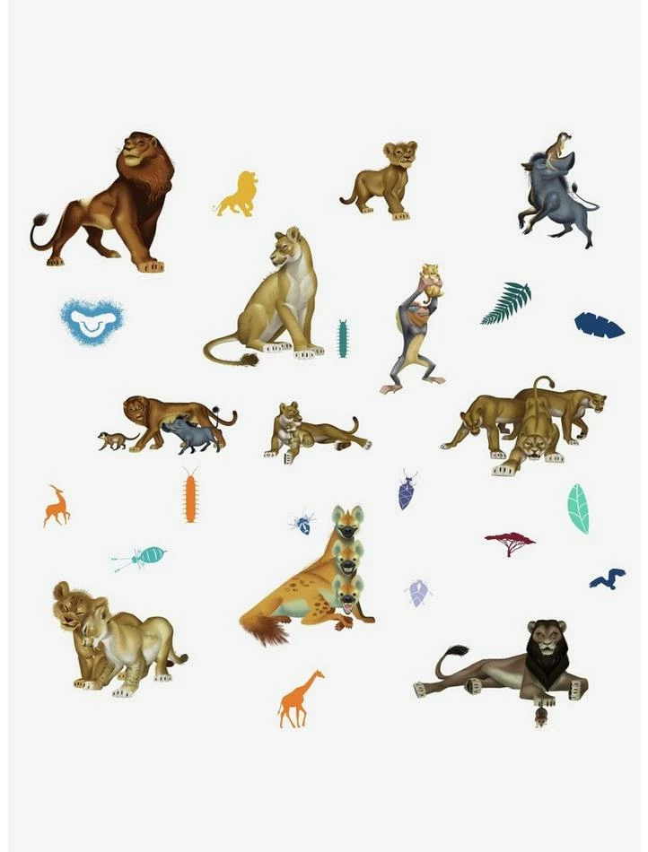 Buy 😉 Disney The Lion King Character Peel And Stick Wall Decals 🤩