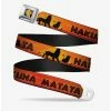 Discount 🌟 Disney Lion King Hakuna Matata Sunset Seatbelt Belt 😉