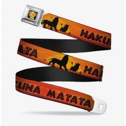 Discount 🌟 Disney Lion King Hakuna Matata Sunset Seatbelt Belt 😉