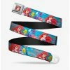 Cheap 👍 Disney The Little Mermaid Flounder Underwater Poses Seatbelt Belt 💯