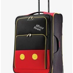 Best Pirce 🌟 Disney Mickey Mouse Pants 28 Inch Spinner Softside Luggage 😉