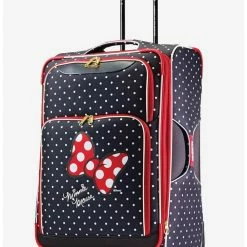 Best Pirce 🔔 Disney Minnie Mouse Red Bow 28 Inch Spinner Softside Luggage 😍