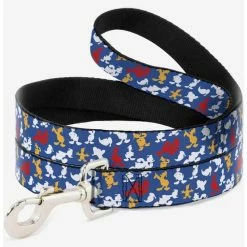 Buy 👍 Disney Donald Duck Face Poses Scattered Blue White Red Yellow 🐶 Dog Leash 6 Ft 😍