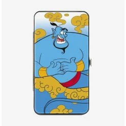 Brand new ๐ Disney Classic Aladdin Genie Smiling Pose Hinged Wallet โ๏ธ