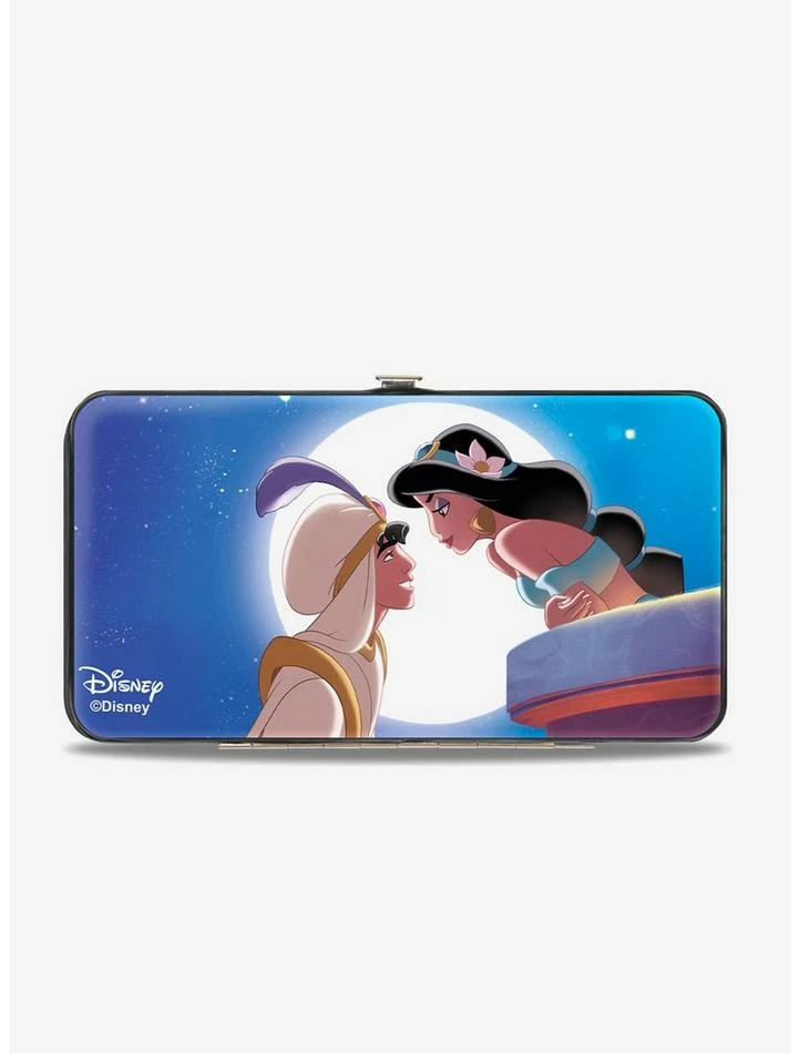 Flash Sale ๐ฅ Disney Classic Aladdin Jasmine Moonlight Kiss Scene Hinged Wallet ๐งจ - Image 2