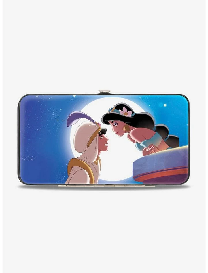 Flash Sale ๐ฅ Disney Classic Aladdin Jasmine Moonlight Kiss Scene Hinged Wallet ๐งจ