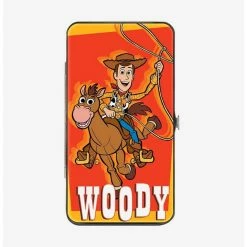 Budget 🎁 Disney Pixar Toy Story Woody and Bullseye Riding Pose Hinged Wallet 🌟