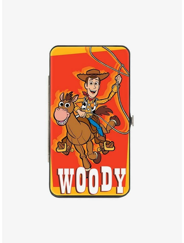 Budget 🎁 Disney Pixar Toy Story Woody and Bullseye Riding Pose Hinged Wallet 🌟