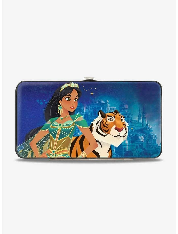 Top 10 🔥 Disney Jasmine Standing Pose Rajah Palace Hinged Wallet 💯