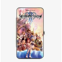 Discount 🌟 Disney Kingdom Hearts II 6 Character Group Pose Castle Pinks Hinged Wallet 👍