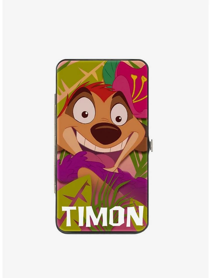 New 💯 Disney The Lion King Timon Hula Dance Hinged Wallet 👍