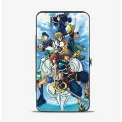 Cheap ๐คฉ Disney Kingdom Hearts II 6 Character Group Pose Clouds Hinged Wallet ๐งจ