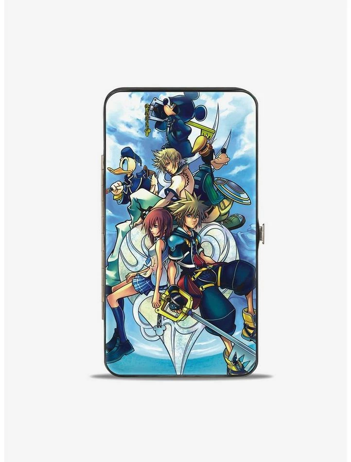 Cheap ๐คฉ Disney Kingdom Hearts II 6 Character Group Pose Clouds Hinged Wallet ๐งจ