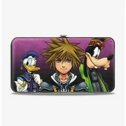 Top 10 ๐ Disney Kingdom Hearts II Donald Sora Goofy Group Pose Symbols Hinged Wallet ๐