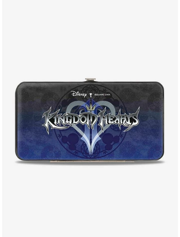 Hot Sale ๐ Disney Kingdom Hearts II Hidden Mickey Symbols Scattered Hinged Wallet ๐