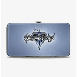 Discount 🎁 Disney Kingdom Hearts II Logo Silver Hinged Wallet 🔥