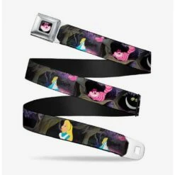 New 😍 Disney Alice In Wonderland The Cheshire Cat Scenes Seatbelt Belt ❤️