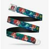 Promo 👍 Disney The Little Mermaid Ariel Poses Flounder Seatbelt Belt 🎁