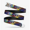 Flash Sale 😍 Disney Beauty And The Beast Stained Glass Scenes Seatbelt Belt 😉