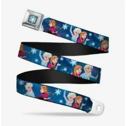 Outlet 🥰 Disney Frozen Elsa Anna Poses Snowflakes Seatbelt Belt 🔥
