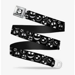 Best Pirce 😍 The Nightmare Before 🔔 Christmas Jack Outline Expressions Seatbelt Belt 👍