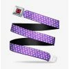 Hot Sale 🔔 Disney Minnie Mouse Ears Monogram Dots Seatbelt Belt ⌛