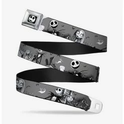 Wholesale 🥰 The Nightmare Before 🎄 Christmas Jack And Sally Cemetery Scene Seatbelt Belt 🤩