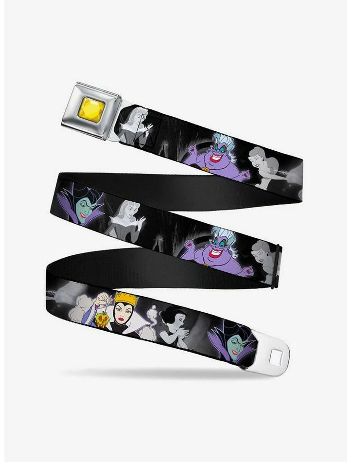 Discount 👍 Disney Villains Hexing Princess Scenes Seatbelt Belt 🔔