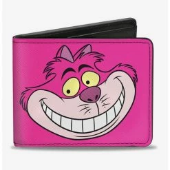 Deals ๐ Disney Alice In Wonderland Chelshire Cat Face and Stripes Bi-Fold Wallet ๐คฉ