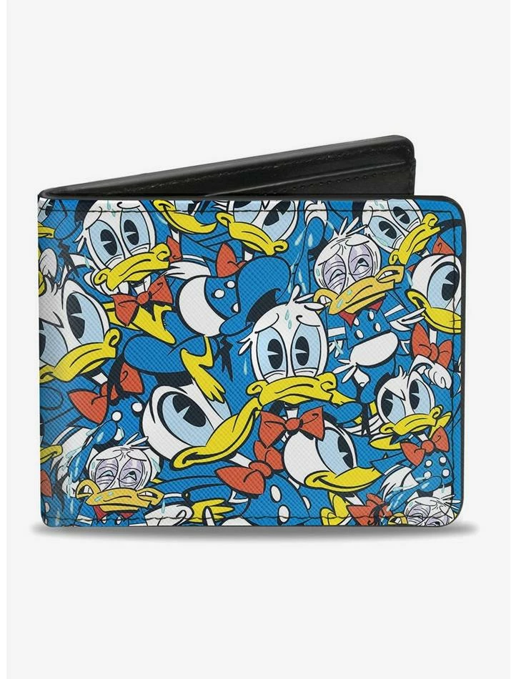 Buy 🤩 Disney Donald Duck Poses Stacked Collage Bi-Fold Wallet 😀
