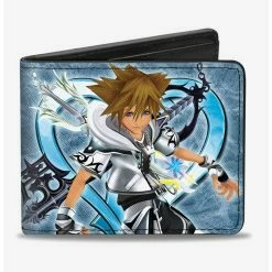 Top 10 😍 Disney Kingdom Hearts II Final Form Sora Pose Logo Keyblades Bi-Fold Wallet ⭐