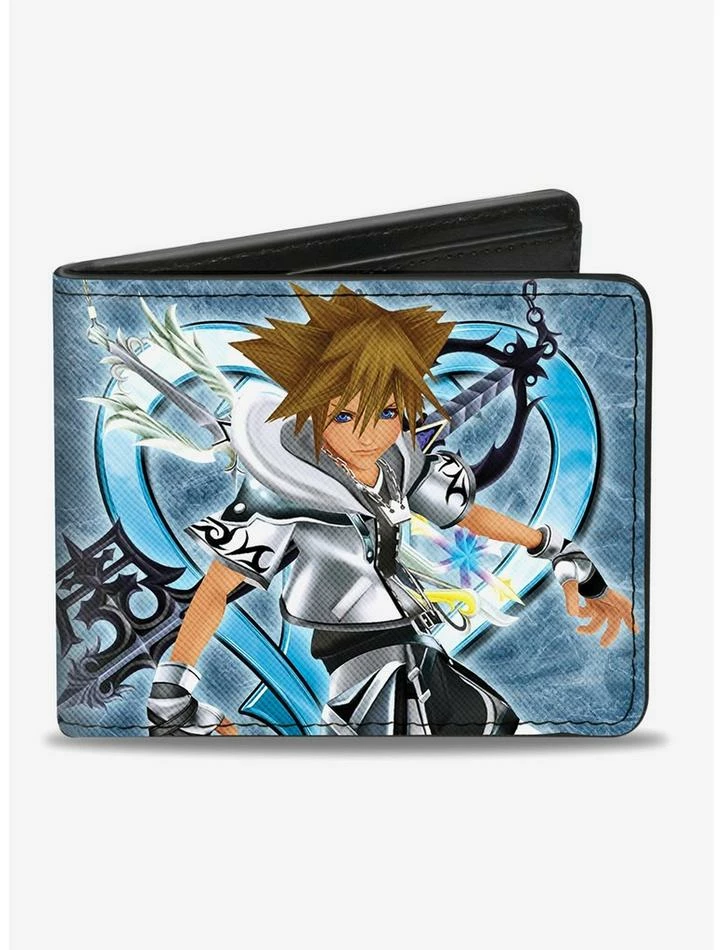Top 10 😍 Disney Kingdom Hearts II Final Form Sora Pose Logo Keyblades Bi-Fold Wallet ⭐